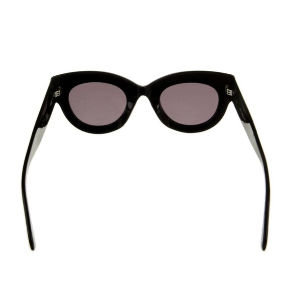 Alaia Black Cat-Eye Sunglasses with Bold Frame